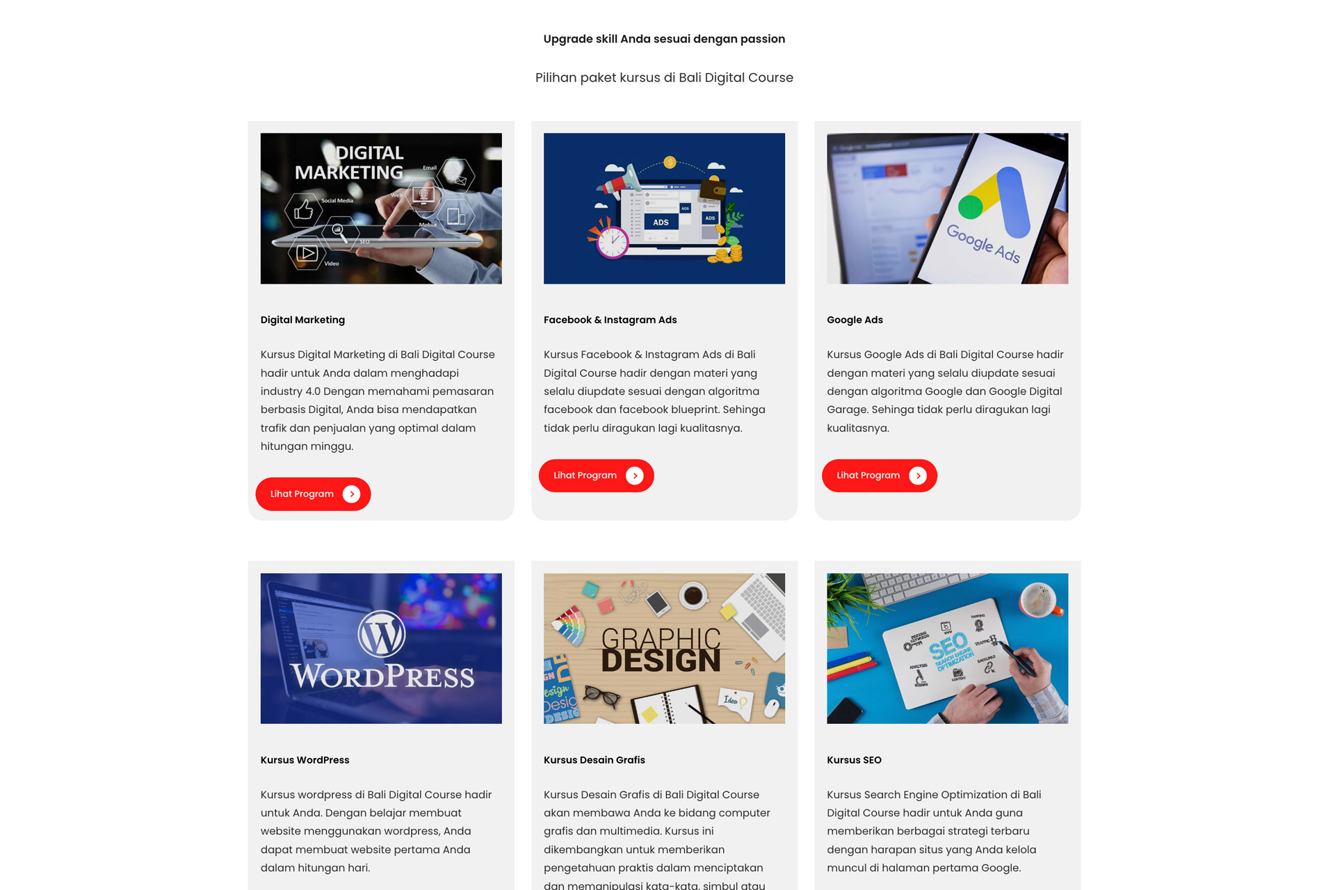 Portfolio - Bali Digital Course